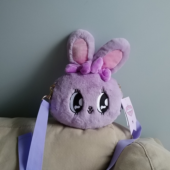 Esther Bunny x Daylife purple plush shoulder bag - Picture 11 of 16